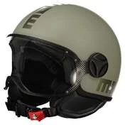 MOMO DESIGN FGTR Classic Open Face Helmet Flip Matt Green / Bronze