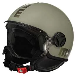 MOMO DESIGN FGTR Classic Open Face Helmet Flip Matt Green / Bronze (размер: xs)