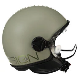 MOMO DESIGN FGTR Classic Open Face Helmet Flip Matt Green / Bronze