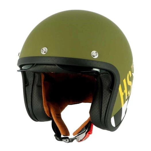 HELSTONS Thunderbolt open face helmet Зеленый (размер: s)