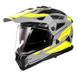 LS2 MX702 Pionner II Namib full face helmet Matt Grey / High Vision Yellow
