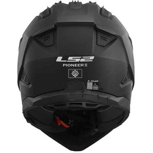 LS2 MX702 Pioneer II full face helmet Черный