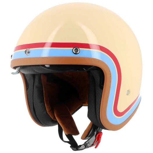 HELSTONS Freedom open face helmet Beige / Blue / Red (размер: xs)