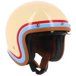 HELSTONS Freedom open face helmet Beige / Blue / Red