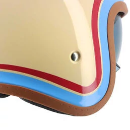 HELSTONS Freedom open face helmet Beige / Blue / Red