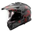 LS2 MX702 Pionner II Crazy full face helmet Красно-черный