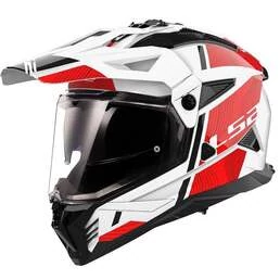 LS2 MX702 Pionner II Hill full face helmet Красно-белый (размер: xs)