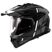 LS2 MX702 Pionner II Hill full face helmet Matt Black / White
