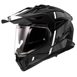 LS2 MX702 Pionner II Hill full face helmet Matt Black / White