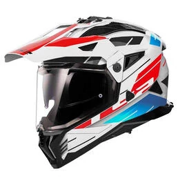 LS2 MX702 Pionner II Namib full face helmet White / Blue / Red