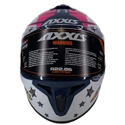 AXXIS FF112D Draken S Star Matt Blue мотошлем интеграл синий матовый