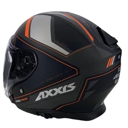 AXXIS OF504SV Mirage SV Trend Matt Fluor Orange мотошлем открытый черный с оранжевым матовый