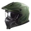 LS2 OF606 Drifter convertible helmet Matt Military Green
