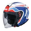 SMK GTJ Tourer open face helmet White / Blue / Red