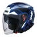 SMK GTJ Tourer open face helmet Бело-синий