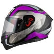 NZI Trendy full face helmet Glossy Metal Black / Purple (размер: xl)