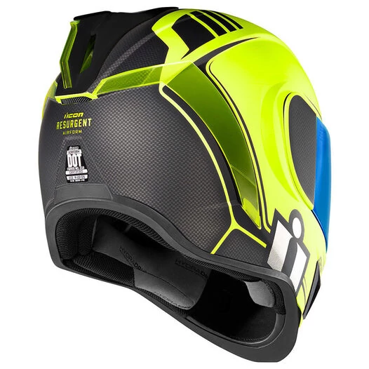 Icon Airform Resurgent Hi-Viz мотошлем желтый