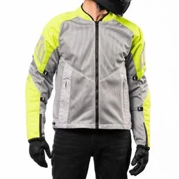 Icon Mesh AF2 CE Hi-Viz мотокуртка серая с желтыми вставками