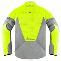 Icon Mesh AF2 CE Hi-Viz мотокуртка серая с желтыми вставками