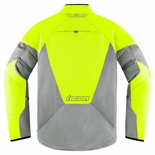 Icon Mesh AF2 CE Hi-Viz мотокуртка серая с желтыми вставками (размер: s)