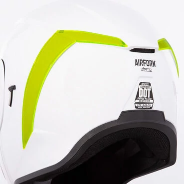 Спойлер для мотошлема Icon Airform Dayglo Green зеленый