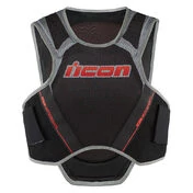 Icon Field Armor Softcore D3O Megabolt мотожилет черный с красными вставками
