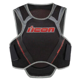 Icon Field Armor Softcore D3O Megabolt мотожилет черный с красными вставками