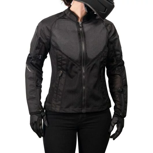 Icon Mesh AF2 CE Wmn Stealth мотокуртка черная женская (размер: xs)