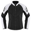 Icon Mesh AF2 CE Wmn White мотокуртка черная с белыми вставками (размер: m)