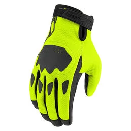 Icon Hooligan CE Hi-Viz мотоперчатки желтые
