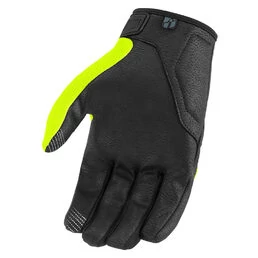 Icon Hooligan CE Hi-Viz мотоперчатки желтые