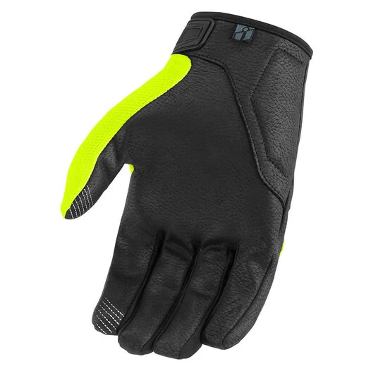 Icon Hooligan CE Hi-Viz мотоперчатки желтые (размер: s)