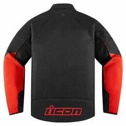 Icon Hooligan CE Slayer мотокуртка черная с красными вставками