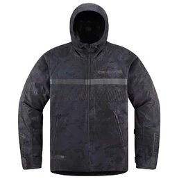 Icon PDX3 CE Dark Camo черная мотокуртка