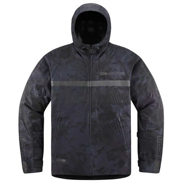 Icon PDX3 CE Dark Camo черная мотокуртка