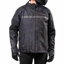 Icon PDX3 CE Dark Camo черная мотокуртка
