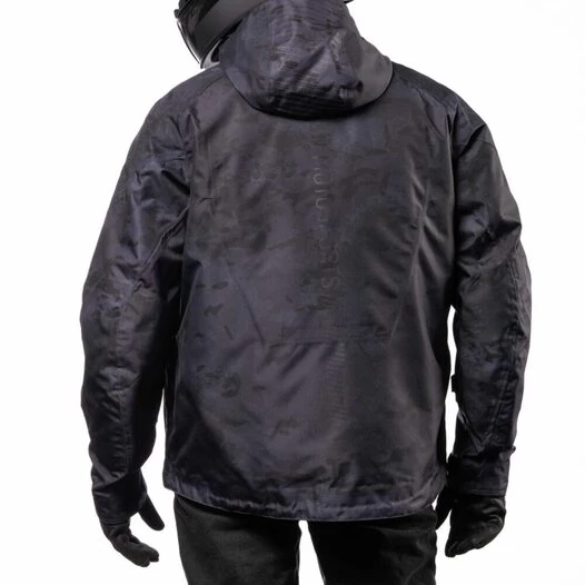 Icon PDX3 CE Dark Camo черная мотокуртка
