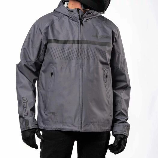 Icon PDX3 CE Grey серая мотокуртка (размер: s)