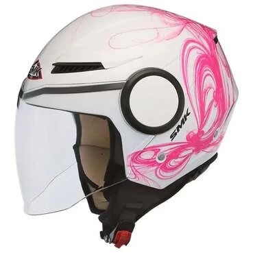 SMK Streem Fantasy Open Face Helmet Белый / розовый