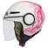 SMK Streem Fantasy Open Face Helmet Белый / розовый