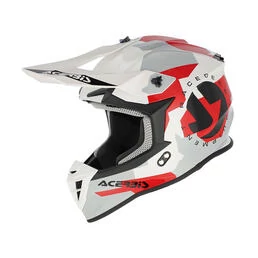 Acerbis Linear 2206 Мотошлем White Grey Серый