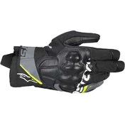 Alpinestars COROZAL V3 DRYSTAR Leather Motorcycle мотоперчатки Black Deep Grey Fluorescent Yellow