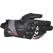 Alpinestars COROZAL V3 DRYSTAR Leather Motorcycle мотоперчатки Black Deep Grey Fluorescent Red