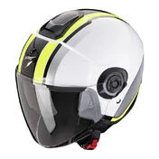 SCORPION EXO-City II Vel Open Face Helmet White / Yellow Neon