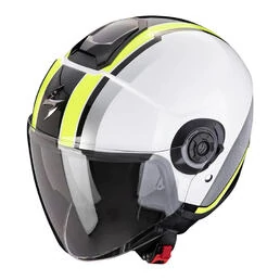 SCORPION EXO-City II Vel Open Face Helmet White / Yellow Neon