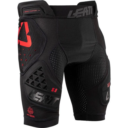 LEATT Impact 3DF 5.0 Protective Shorts Красно-черный
