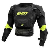 SHOT Optimal 2.0 Junior long sleeve protection T-shirt Black / neon yellow