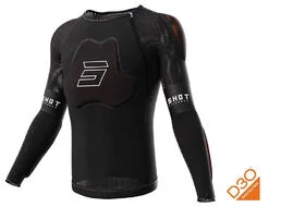 SHOT Race D3O® long sleeve protection T-shirt Черный (размер: 2xs)