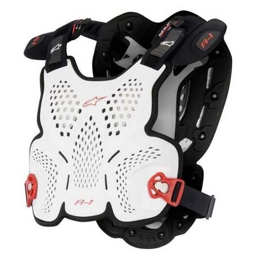 ALPINESTARS A1 Roost Guard protection vest White / Black / Red (размер: m-l)