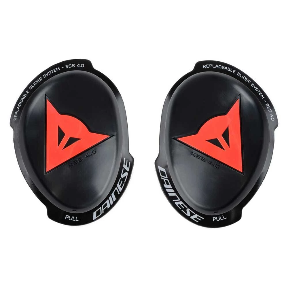 DAINESE Rss 4.0 Full Kit Knee Sliders Black / Red Fluo